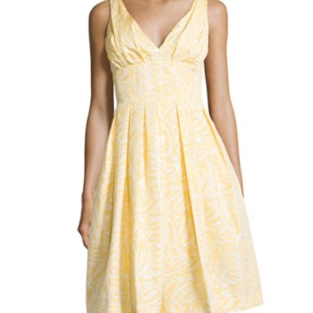 Vera Wang Yellow Party Dress